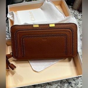 Chloé Marcie Leather Continental Wallet